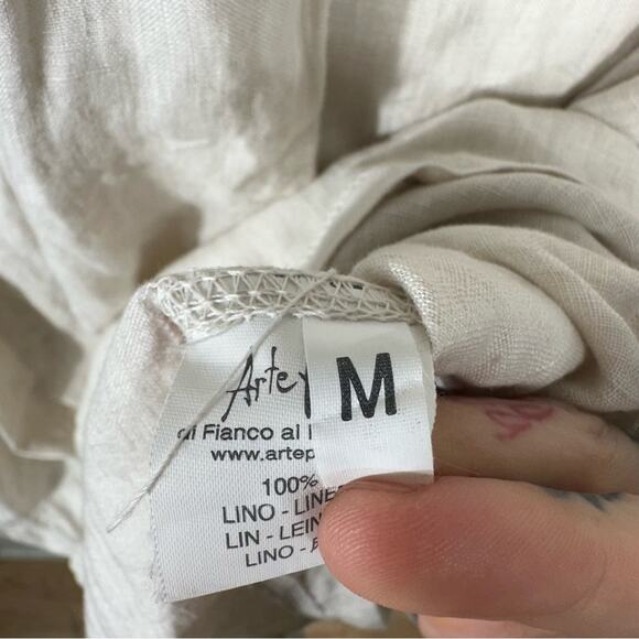 Arte Pura Linen Kaftan in Allen Farben Size Medium - Picture 7 of 12